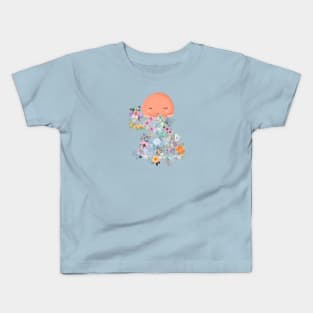 Jellyfish Flowers Kids T-Shirt